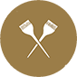 hair color brushes crossed icon